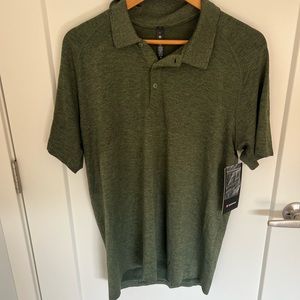 NWT metal tech collared shirt